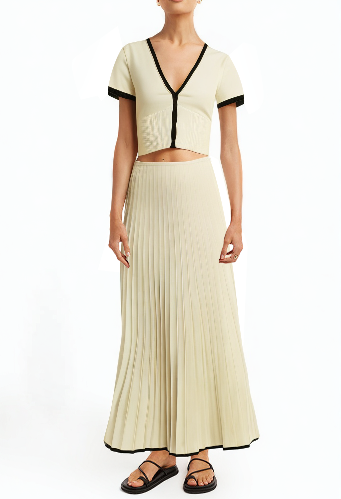 womens-casual-short-sleeve-top-ribbed-knit-midi-pleated-skirt