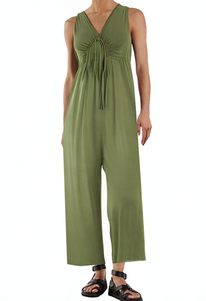 green-sexy-v-neck-chest-tie-bodysuit