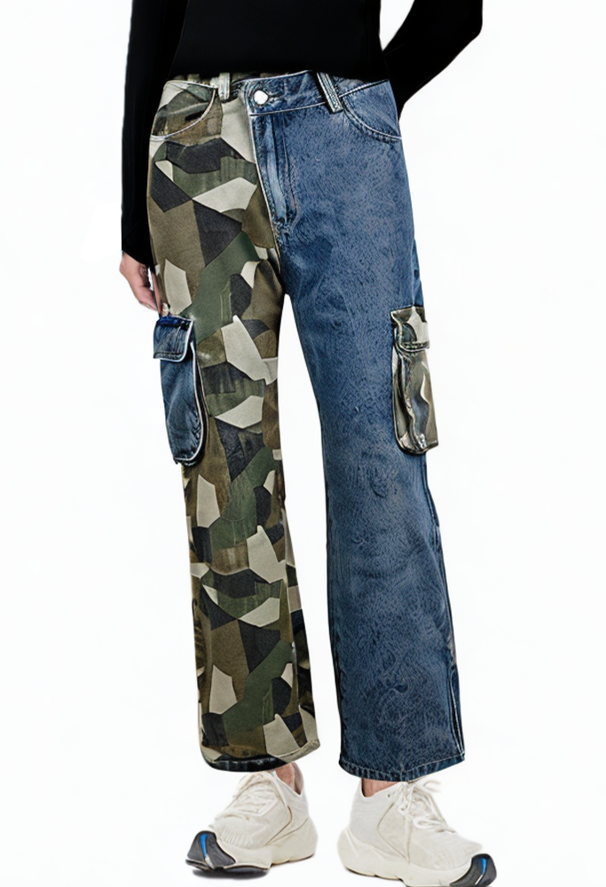 womens-fashion-high-waist-elastic-pocket-camouflage-jeans
