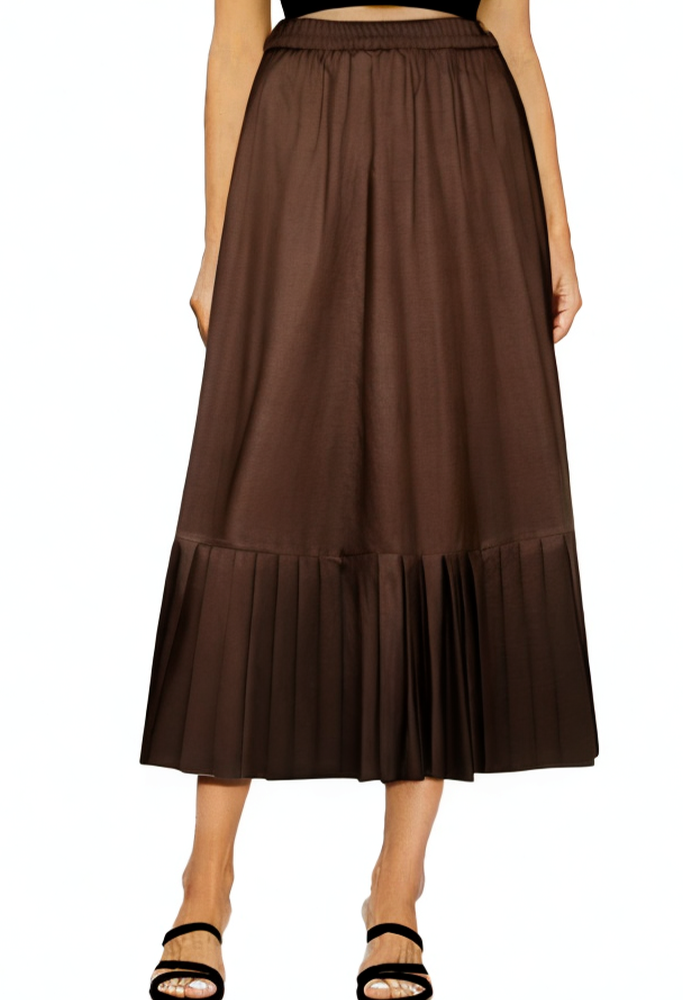 brown-pleated-punk-comfort-long-dress-with-pockets