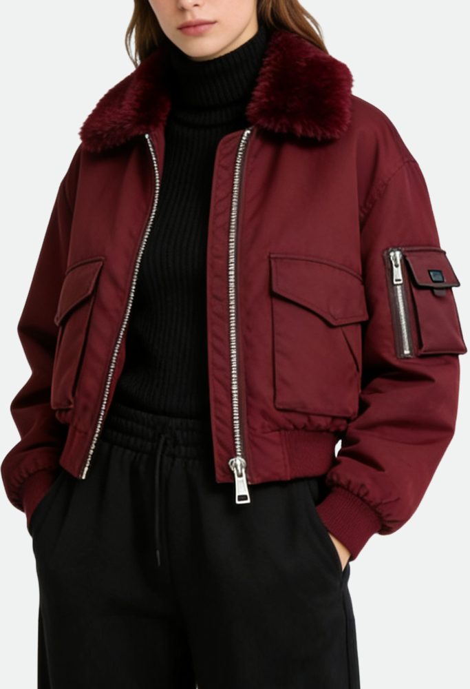 womens-lapel-multi-pocket-zipper-decor-casual-thick-jacket