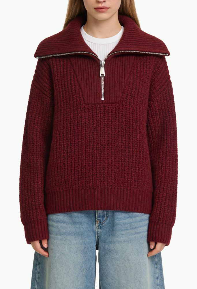 womens-half-zip-fashion-casual-comfortable-sweater