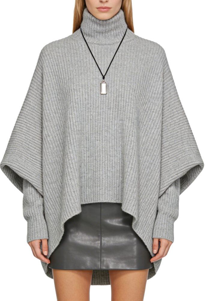 womens-turtleneck-vertical-knit-casual-sweater