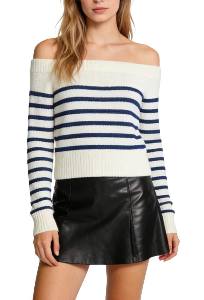womens-off-the-shoulder-stripe-texture-cold-shoulder-casual-sweater